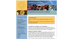 Desktop Screenshot of compensation.universityofcalifornia.edu