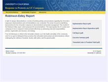 Tablet Screenshot of campusprotestreport.universityofcalifornia.edu