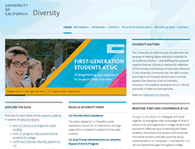Tablet Screenshot of diversity.universityofcalifornia.edu